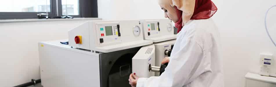 T-Level in Science - Laboratory services - girl opening lab